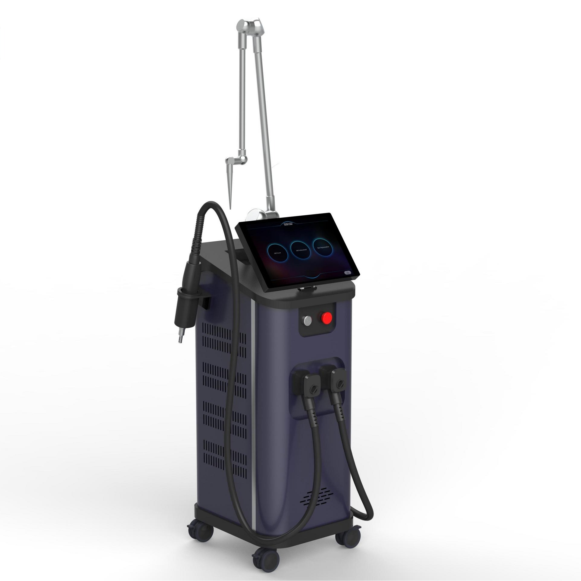 Fractional co2 +nd-yag+diode hair removal - 2